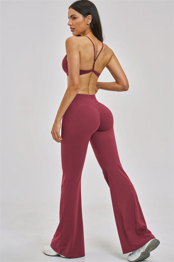 The Zenith Sports Bra Flared Leggings 2-Piece Set