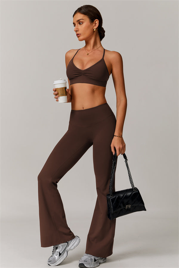 The Delicate Sports Bra Flared Leggings 2-Piece Set