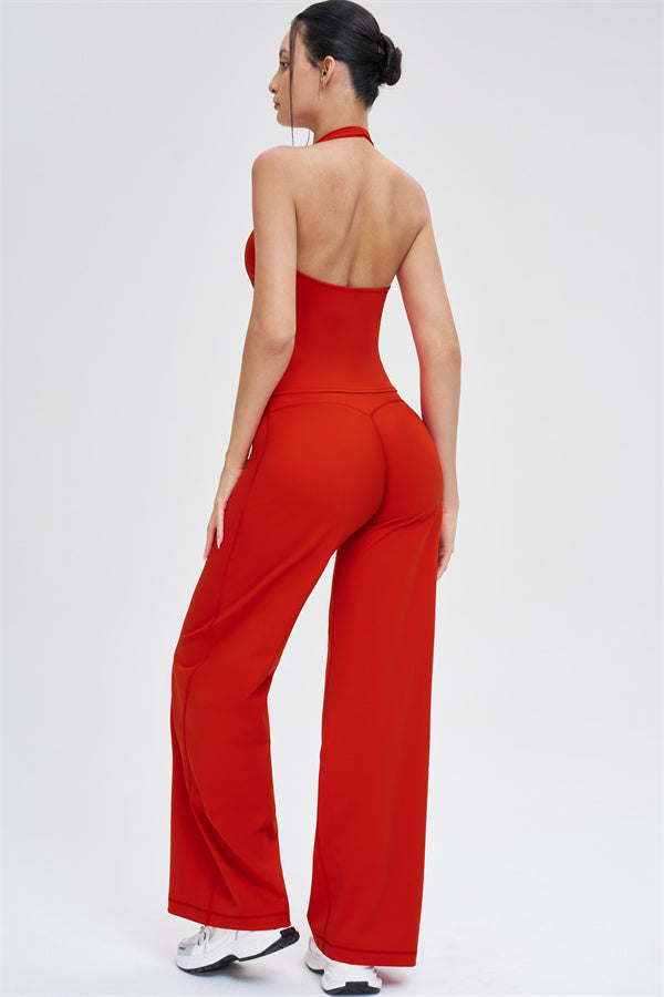 The Stride Crop Top Straight Leg Pants 2-Piece Set