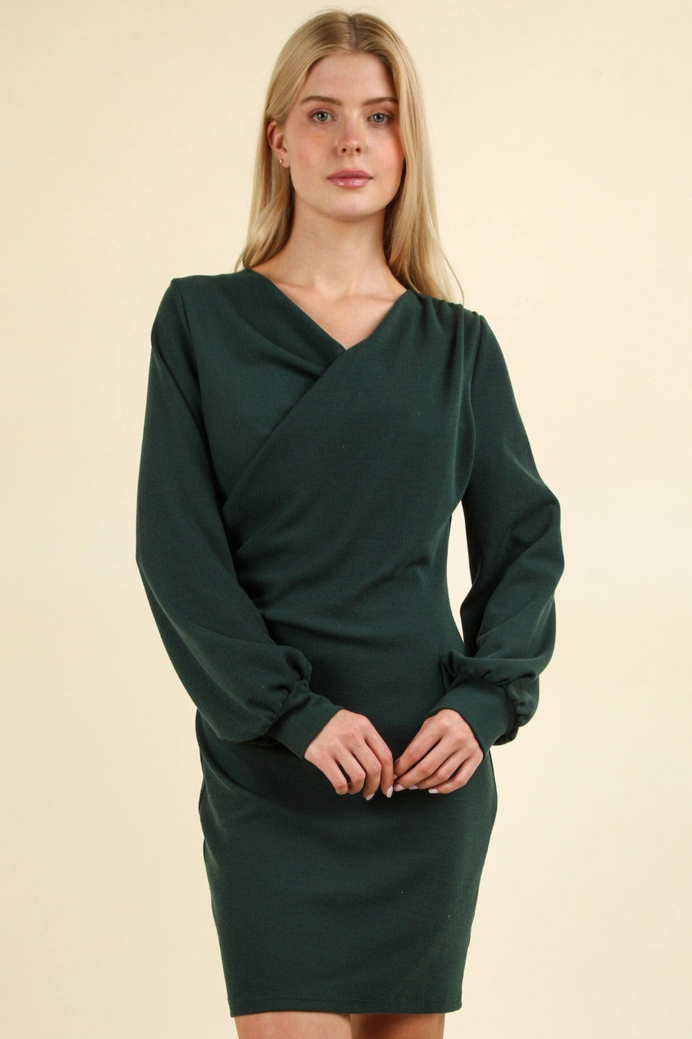 Ruched Detail Bodycon Mini Dress For Women – Sexy Bodycon Dress, Elegant, Ruched Dress, Mini Dress, Figure-Hugging Dress, Night Out Dress