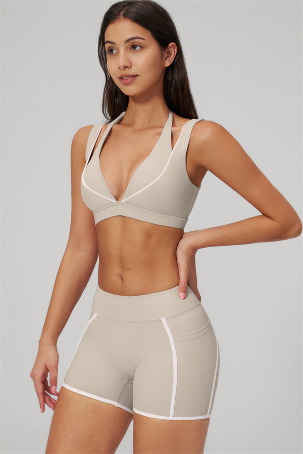 The Clarity Contour Line Sports Bra Shorts 2-Piece Set