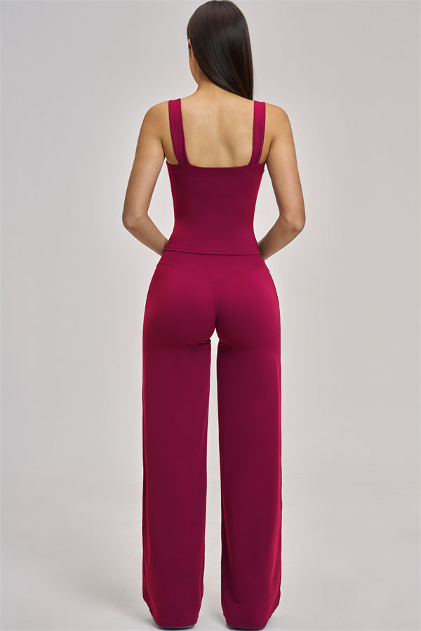 The Swoon Tank Top Flared Leggings 2-Piece Set