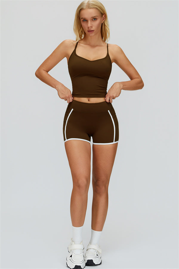 The Whisper Crop Top Shorts 2-Piece Set
