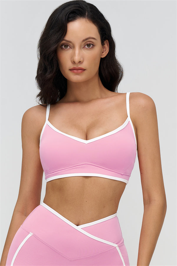 The Crave Contrast Sports Bra Leggings 2-Piece Set