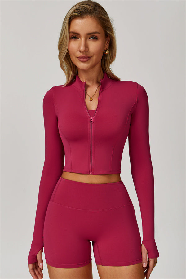 The Eloise Jacket Sports Bra Shorts 3-Piece Set