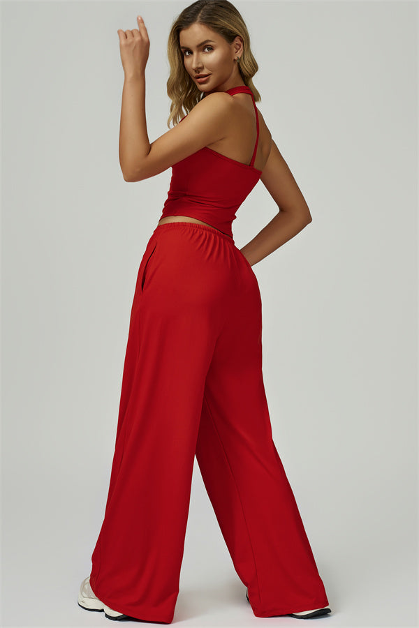 The Sprint Halter Tank Top Sweatpants 2-Piece Set