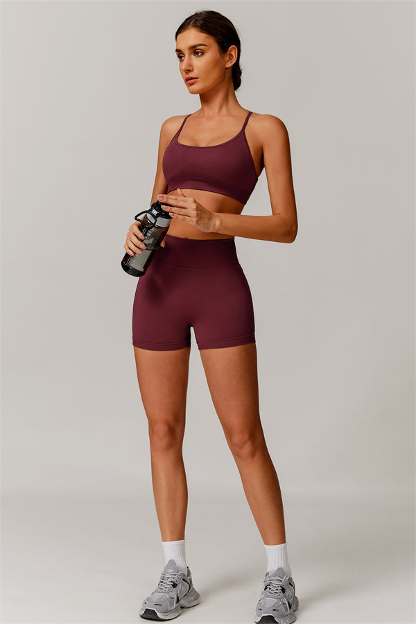 Nova Luxe Sports Bra Shorts 2-Piece Set