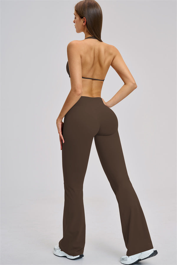 The Zestful Sports Bra Flared Leggings 2-Piece Set