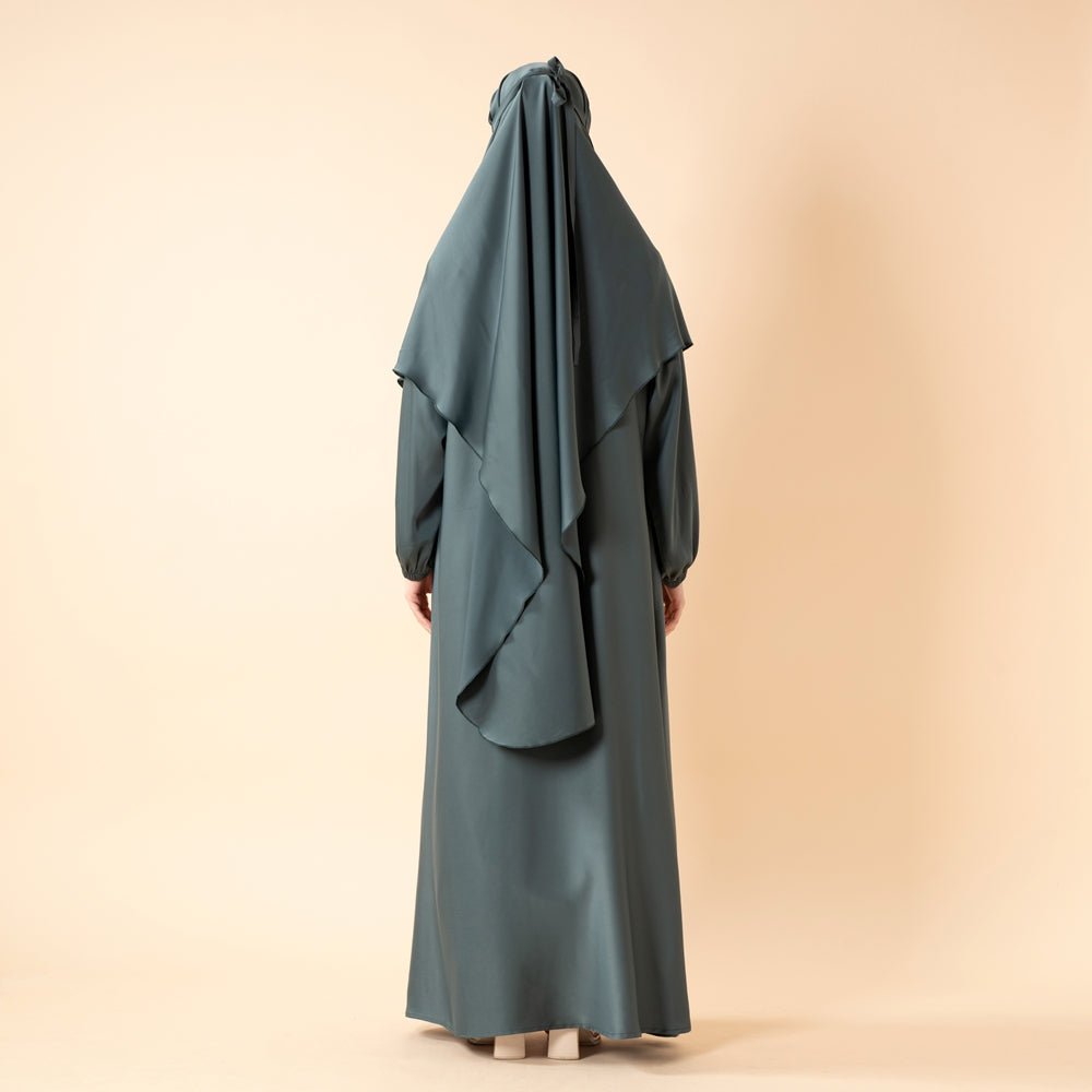 Abaya With Niqab and Khimar | Satin Niqab Khimar and Abaya (MK024)