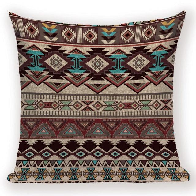 Abstract Geometric Pillow Cover Vintage Style Cushion Cover Home Decoration Linen Cotton Pillow Case For Bed Sofa Couch Bed Chair Decorative Throw Pillow Covers for Bed Pillowcases Fall Throw Pillows for Couch 45X45cm