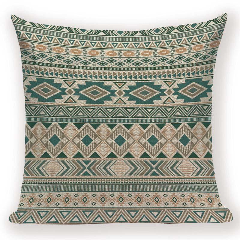 Abstract Geometric Pillow Cover Vintage Style Cushion Cover Home Decoration Linen Cotton Pillow Case For Bed Sofa Couch Bed Chair Decorative Throw Pillow Covers for Bed Pillowcases Fall Throw Pillows for Couch 45X45cm