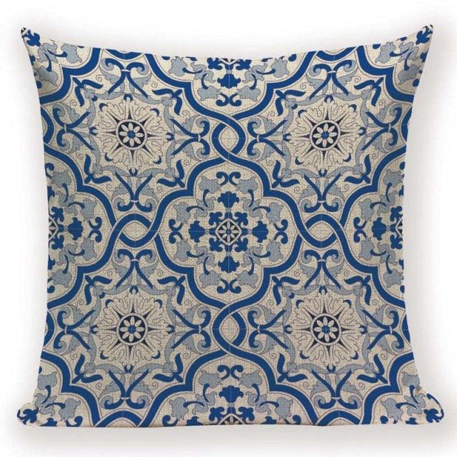 Abstract Geometric Pillow Cover Vintage Style Cushion Cover Home Decoration Linen Cotton Pillow Case For Bed Sofa Couch Bed Chair Decorative Throw Pillow Covers for Bed Pillowcases Fall Throw Pillows for Couch 45X45cm