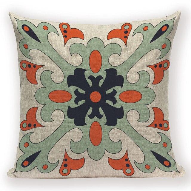 Abstract Geometric Pillow Cover Vintage Style Cushion Cover Home Decoration Linen Cotton Pillow Case For Bed Sofa Couch Bed Chair Decorative Throw Pillow Covers for Bed Pillowcases Fall Throw Pillows for Couch 45X45cm