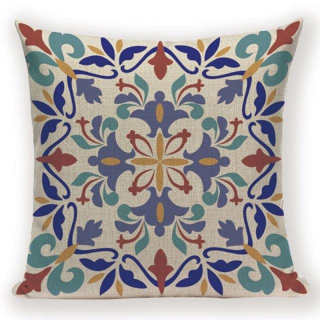 Abstract Geometric Pillow Cover Vintage Style Cushion Cover Home Decoration Linen Cotton Pillow Case For Bed Sofa Couch Bed Chair Decorative Throw Pillow Covers for Bed Pillowcases Fall Throw Pillows for Couch 45X45cm