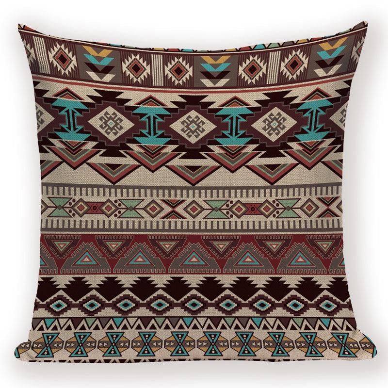 Abstract Geometric Pillow Cover Vintage Style Cushion Cover Home Decoration Linen Cotton Pillow Case For Bed Sofa Couch Bed Chair Decorative Throw Pillow Covers for Bed Pillowcases Fall Throw Pillows for Couch 45X45cm