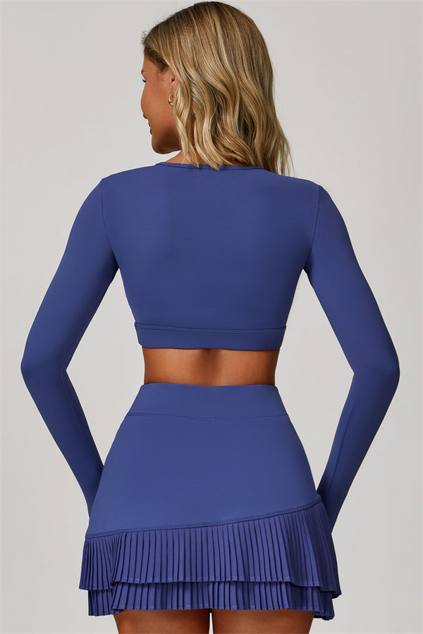 The Lavish Long Sleeve Cut-out Crop Top