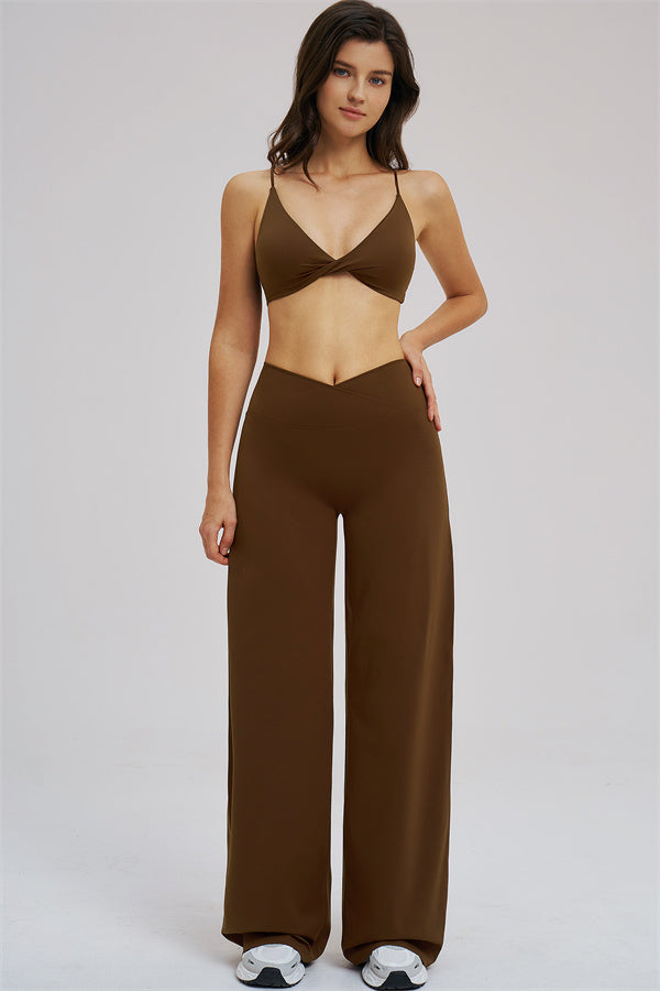 The Mosaic Sports Bra Straight Leg Pants 2-Piece Set