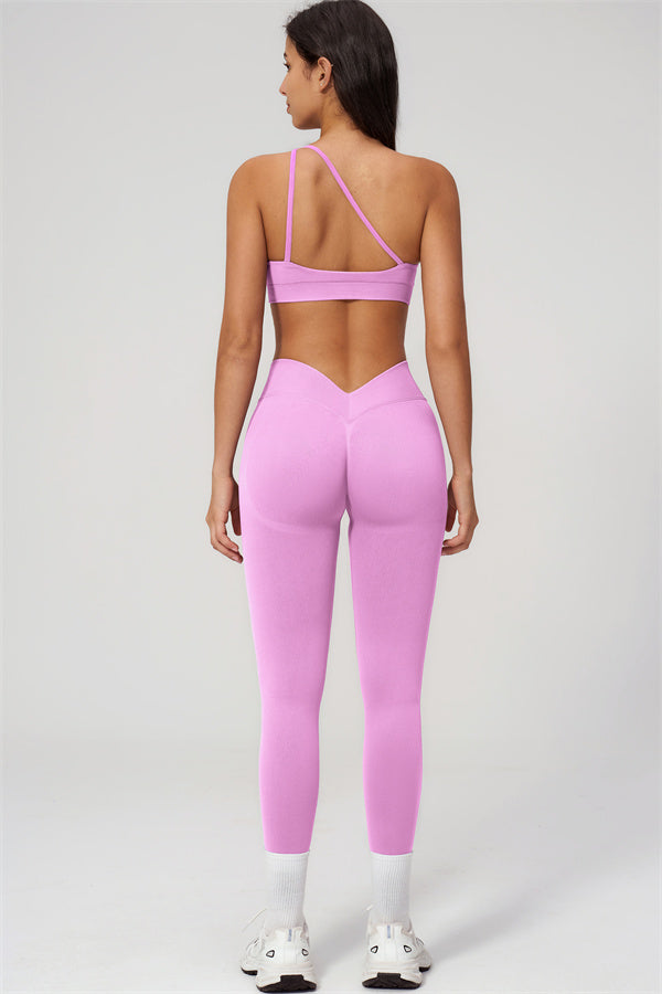 The Empower One-Shoulder Sports Bra Leggings 2-Piece Set