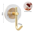 Acrylic Self Adhesive Hooks Wall Hook Home Décor Bathroom Towel Hooks Rack Hanging Coat Hanger Door Back Keys Hanger Bag Holder Wall Hanger Storage Organizer for Living Room Bedroom Wall Door