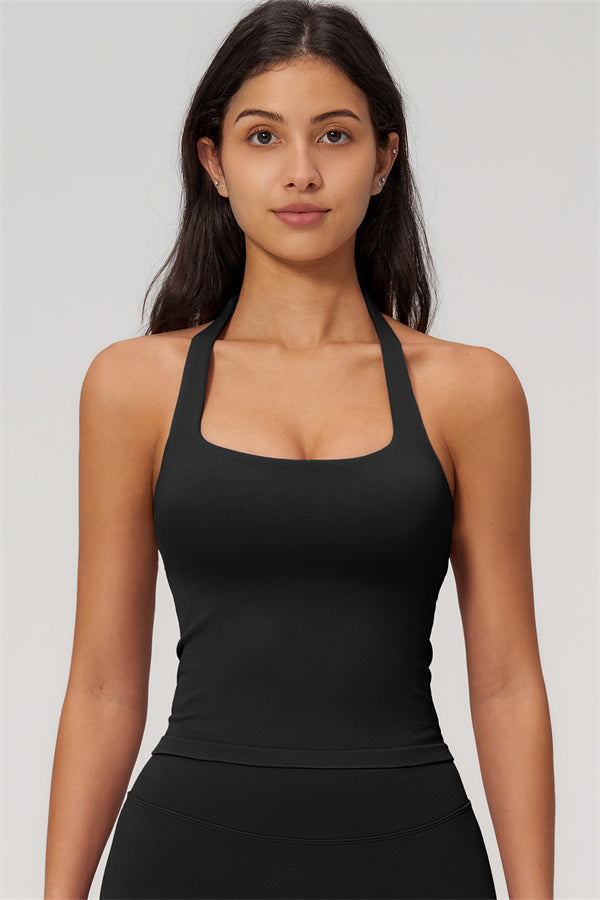 The Empower Halter Crop Top Shorts 2-Piece Set