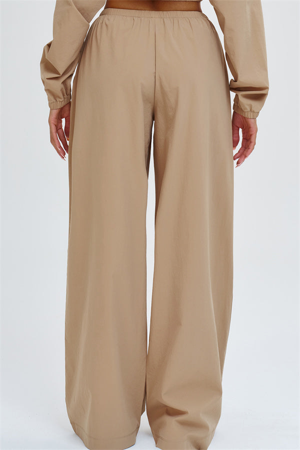 The Svelte UV protection Crop Hoodie Sweatpants 2-Piece Set