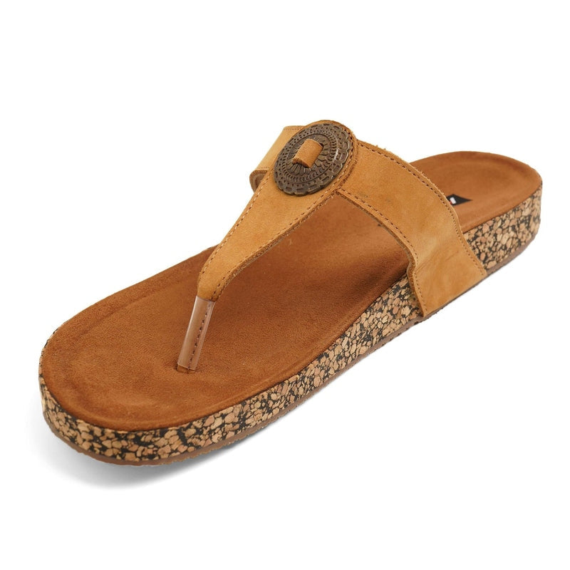 Olivia - Tan Cork Sandals