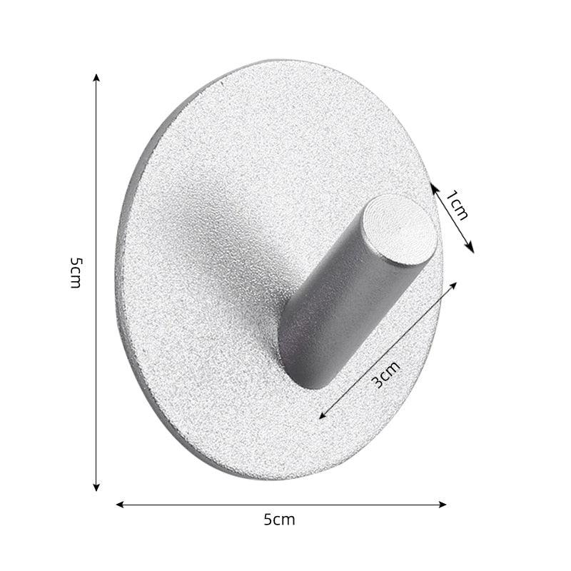Adhesive Wall Hooks Mounted Door Key Cloth Coat Bathroom Robe Hanger Kitchen Hardware Rack Shelf Bag Hook Organizer For Hanging  Bathroom Toilet Sticky Hook