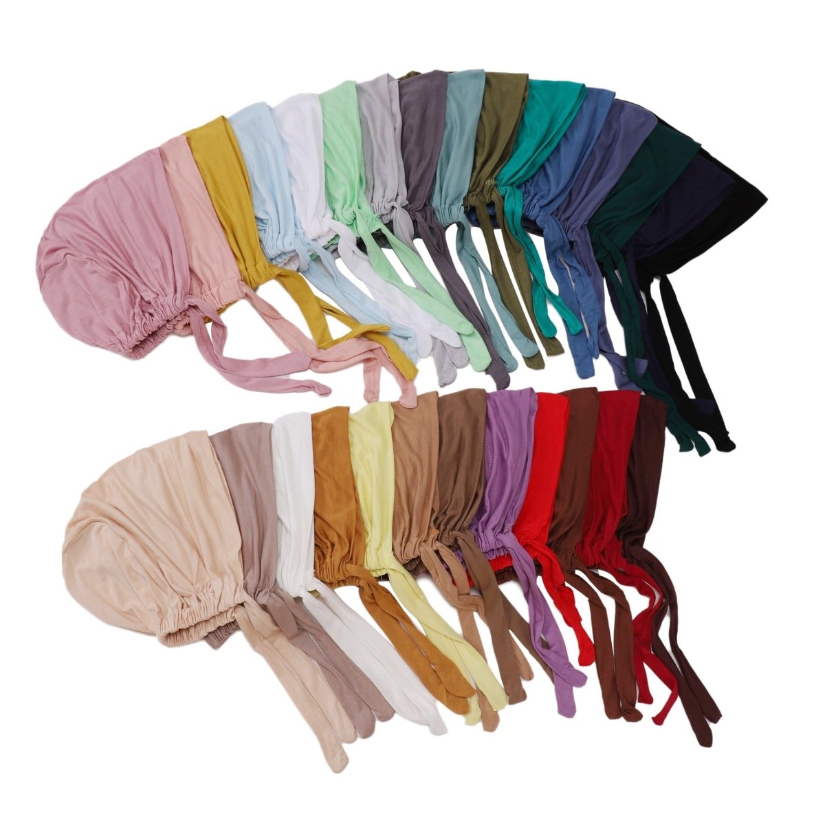 Adjustable Cotton Under Scarf Cap - Breathable Anti-Slip Headband Base for Hijab (MH125)