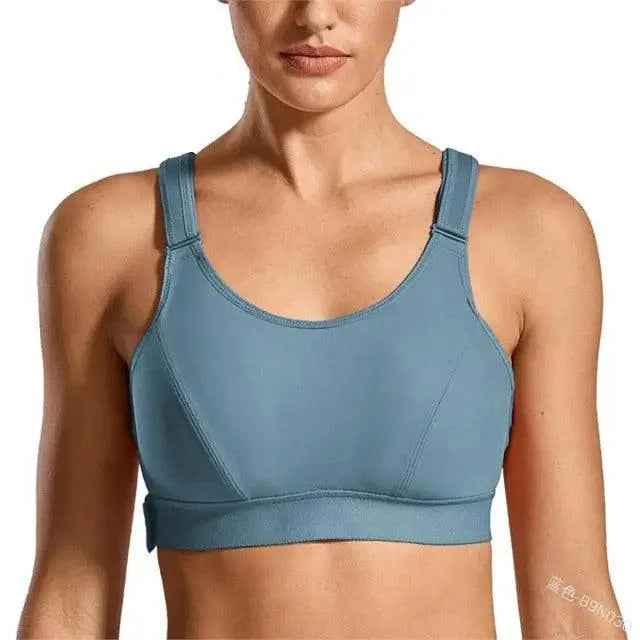 Adjustable Woman Modern Sports Bra Sportswear Crop Top Belt Zipper Yoga Running Comfortable Bras Push Up Gym Equipment
