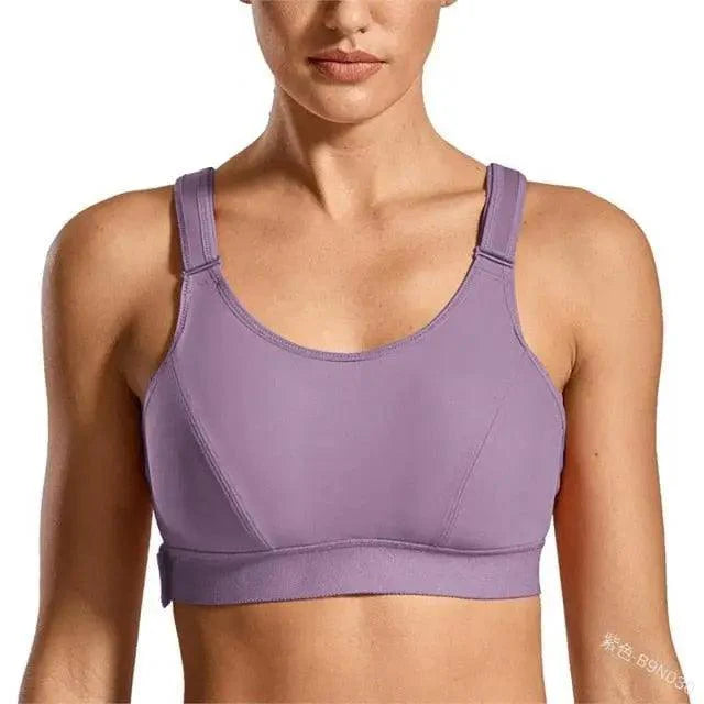 Adjustable Woman Modern Sports Bra Sportswear Crop Top Belt Zipper Yoga Running Comfortable Bras Push Up Gym Equipment