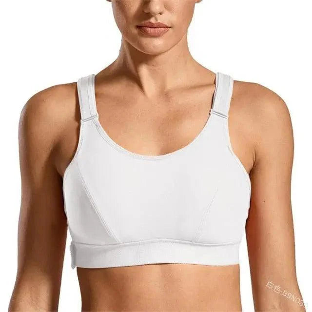 Adjustable Woman Modern Sports Bra Sportswear Crop Top Belt Zipper Yoga Running Comfortable Bras Push Up Gym Equipment
