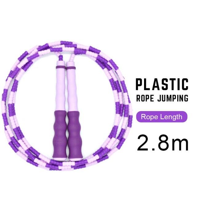 Adult Children Jump Skipping Rope With Non Slip Jumping Rope Sport Jump Rope Large Rubber Exercise Workout For Home Gym Flooring Non-Slip Oval Design Equipment For Workout Excercise And Fitness