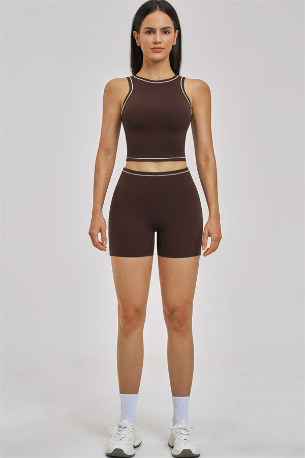 The Unbound Crop Top Shorts 2-Piece Set