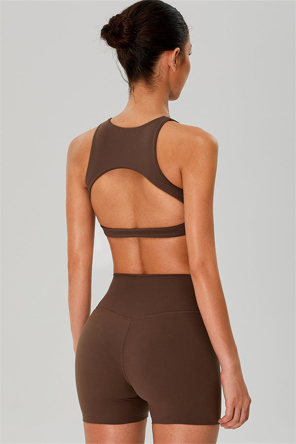 The Jewel Crop Top Crossover Shorts 2-Piece Set