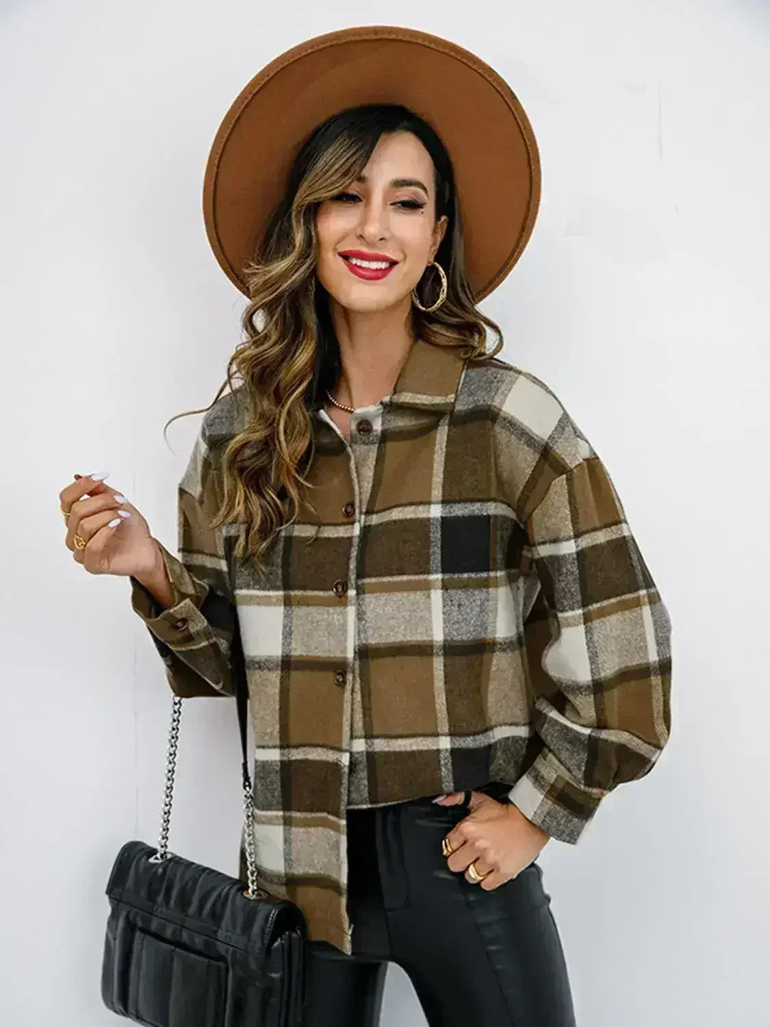 Pumpkin Spice Button-Down Jacket