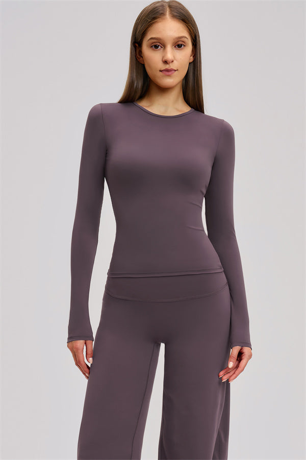 The Dynamic Long Sleeve T-shirt Straight Leg Pants 2-Piece Set