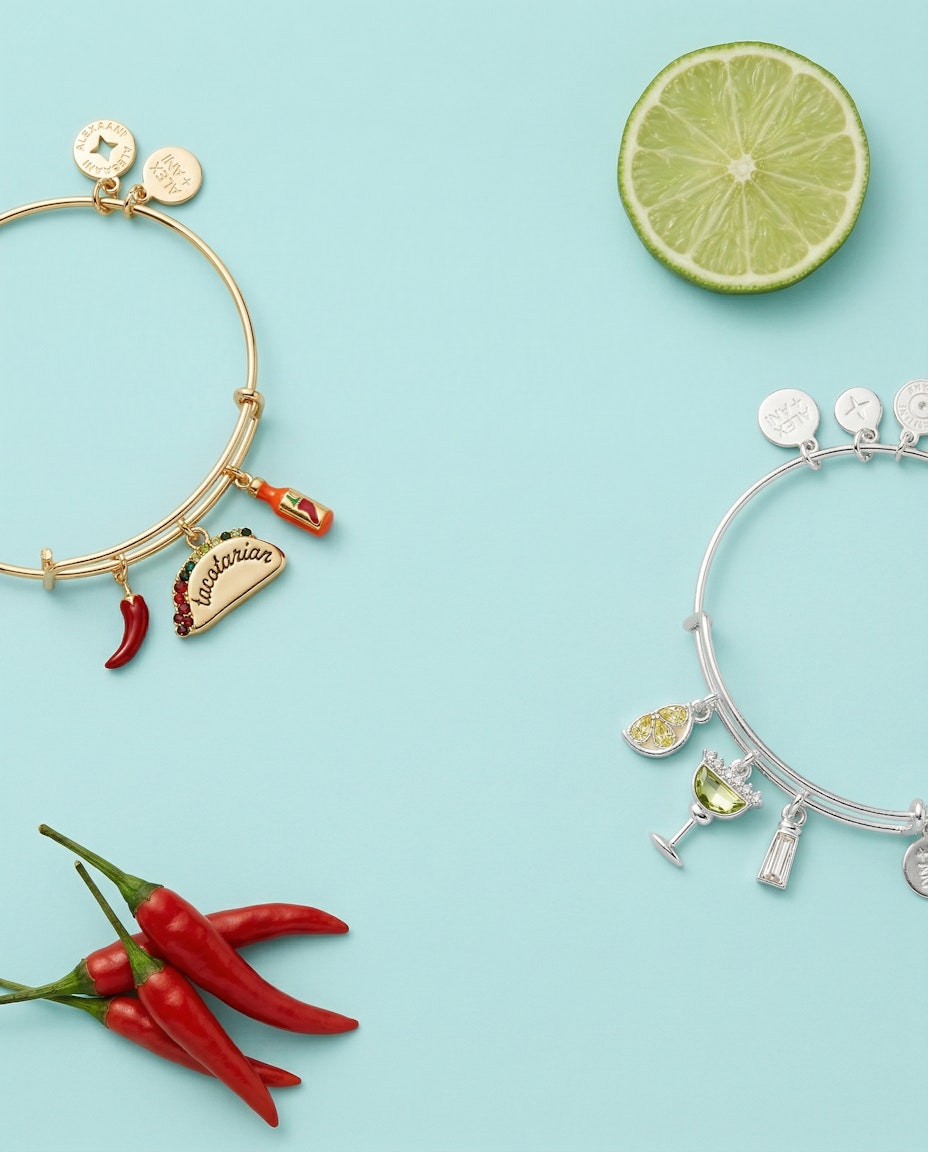 'Tacotarian' Multi Charm Bangle