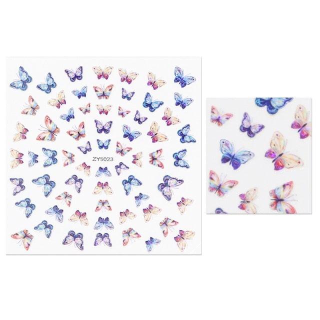 All 3D Laser Holographic Nail Stickers for nails Manicure Nail Art decals stickers Decor Foil Tips Nail Sticker Decals Metallic Curve Decorations Decal Self-Adhesive 3D Wave Design Decoration for Women Girls Tape Nail Art Stickers Decal Decoration