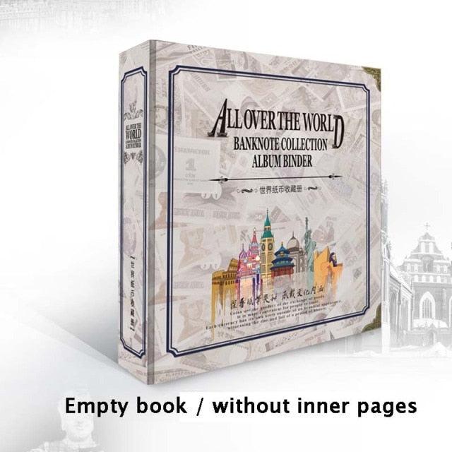 All Over The World Banknotes Collection Album Binder PCCB Paper Book Label-type Collection Loose-leaf World Countries Labels  House Decoration DIY Memorable Gifts For Loved Ones
