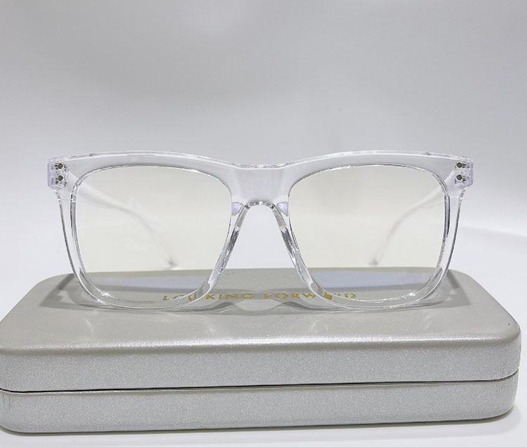 Anti Blue Light Glasses Frame Ladies Vintage Big Frame Myopia Eyeglasses Female Oversized Mirror Frames Blue Light Blocking Reading Glasses Spring Hinge Computer Readers For Women