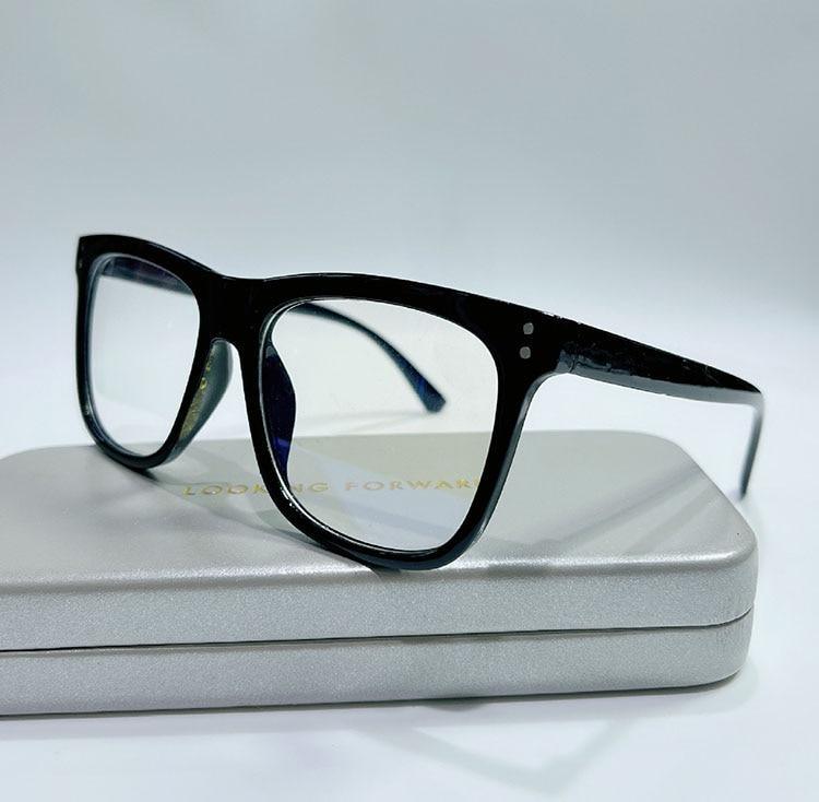 Anti Blue Light Glasses Frame Ladies Vintage Big Frame Myopia Eyeglasses Female Oversized Mirror Frames Blue Light Blocking Reading Glasses Spring Hinge Computer Readers For Women