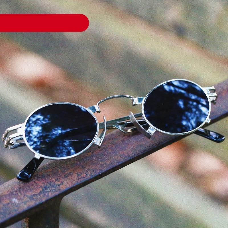 Anti Reflective Retro Eyeglasses Metal Oval Shape  Sunglasses For Women & Men Retro Design  Sun Glasses For Unisex New Colorful Frames New Popular Design