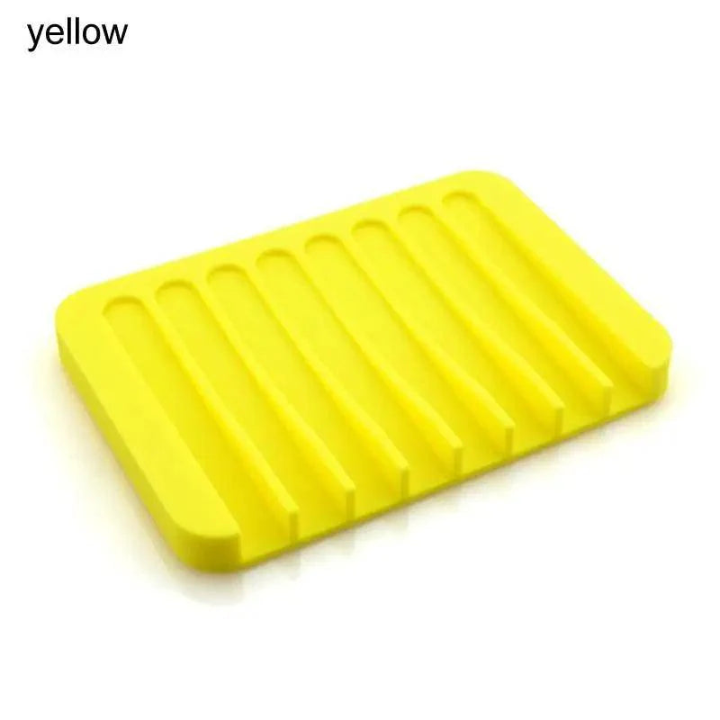 Anti-Skidding Home Improvement Silicone Flexible Bathroom Fixtures Bathroom Hardware Tray Soap Dish for Shower Waterfall Soap Holder Soap Tray Soap Saver Drainer Flexible Silicone For Shower Bathroom Kitchen Counter Top Keep Soap Bars Dry Clean Easy Clean