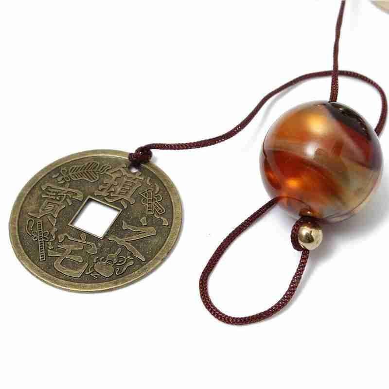 Antique Wind Chime Copper Garden Outdoors Corridor Decor Vintage Metal Wind Chime Bells Lucky Bell Hanging Ornament for Home Outdoor Indoor Decor Garden Hanging Good Luck Blessing Metal Bell Wind Outdoor Wind Chimes