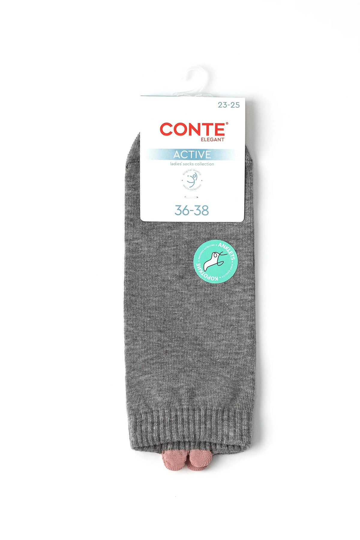 Cotton Ankle Socks Conte Active - 221 Picot Heart