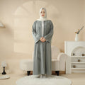 Archive Piece 3D Embroidery Abaya With Geometric Beads - MP004 (Size M Only)