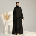 Archive Piece Ice Silk Crepe Open Abaya 2-Piece Set - MP014 (Size XXL Only)