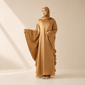 Archive Piece Luxury Satin Floaty Kaftan Abaya With Matching Hijab - MP007 (Size M Only)