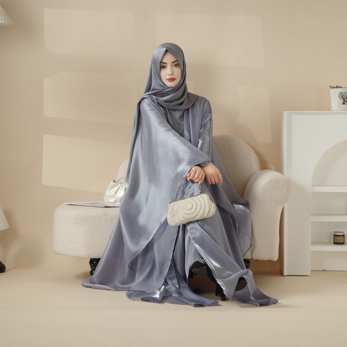 Archive Piece Organza Open Abaya - MP021 (Size M Only)