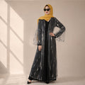 Archive Piece Sequin Mesh Open Abaya - MP029 (Size S Only)